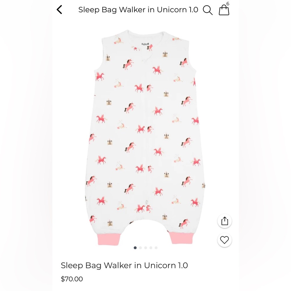 Kyte Baby 1.0 TOG 🦄🦄🦄 Sleep Bag Walker - NWOT - Size Medium